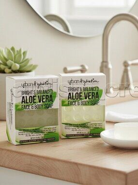 2/$12 💥🆕 Urban Hydration Aloe Vera Face & Body Soap | 2 Bars | 4.2 oz | 6942